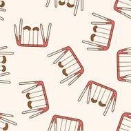 playground swing cartoon seamless pattern background N7