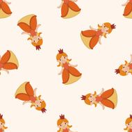 Royal theme princess cartoon seamless pattern background N19