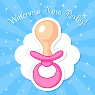 welcome baby card N2