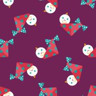 baby flat icon eps10 seamless pattern background N12