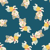 baby rattle flat icon eps10 seamless pattern background N20