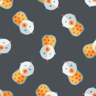 baby flat icon eps 10 seamless pattern background N4