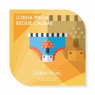 diaper flat icon with long shadow eps10 N27