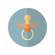 Flat style nipple icon