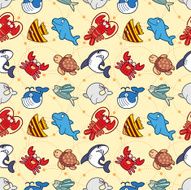 Seamless fish pattern N3