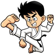Boy Karate Kick