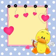 Cupid Duck with frame