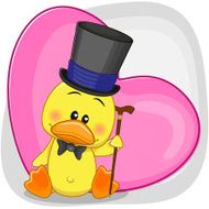 Duck in hat