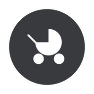 Vector modern gray circle icon N4