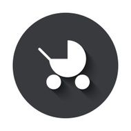 Vector modern gray circle icon N5