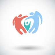 Family flat icon