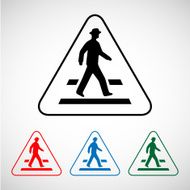 crosswalk icon great for any use Vector EPS10 N2