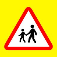 crosswalk icon great for any use Vector EPS10 N3