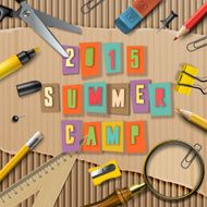 Summer Camp themed poster