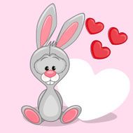 Bunny with hearts N2