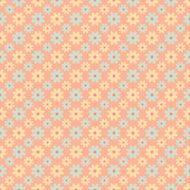 Retro vector pattern (tiling) Fond red beige and blue colors