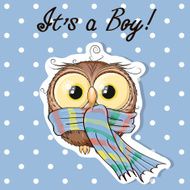 Cute boy owl