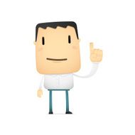 funny cartoon casual man N4