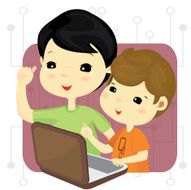 boys playing computer games