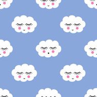Cute baby shower vector background