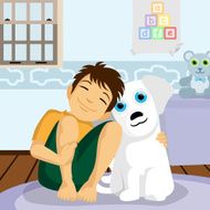 Boy With Dog N4