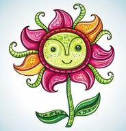 Cute friendly Spring flower