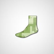 Abstract illustration on sock N51