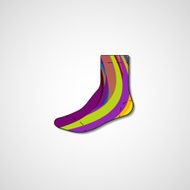 Abstract illustration on sock N53