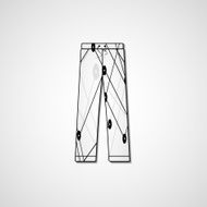 Abstract illustration on pants N52