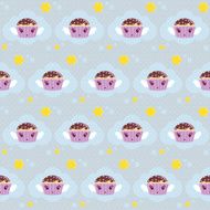 Cute cupcake pattern N2