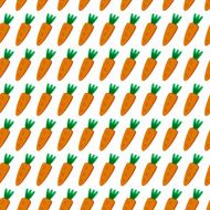 seamless pattern with carrots