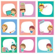 Happy students layout design
