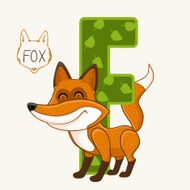 letter F fox