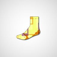 Abstract illustration on sock N56