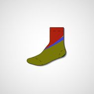 Abstract illustration on sock N58