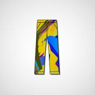 Abstract illustration on pants N55
