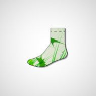 Abstract illustration on sock N60