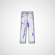 Abstract illustration on pants N57