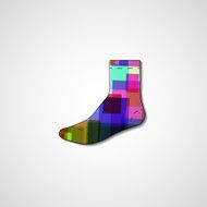 Abstract illustration on sock N61