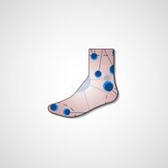 Abstract illustration on sock N62