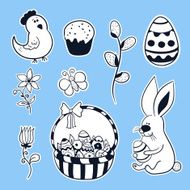 Easter vector set