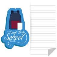 Backpack And Paper With White Space For Text