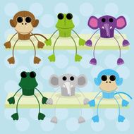 Set Of Different Cute Characters Isolated