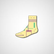 Abstract illustration on sock N64