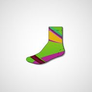 Abstract illustration on sock N66