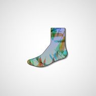 Abstract illustration on sock N67