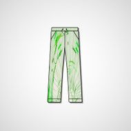 Abstract illustration on pants N65