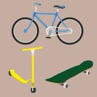Bicycle skateboard scooter