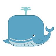 Cartoon Whale N22