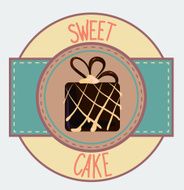 Vintage cupcake poster design